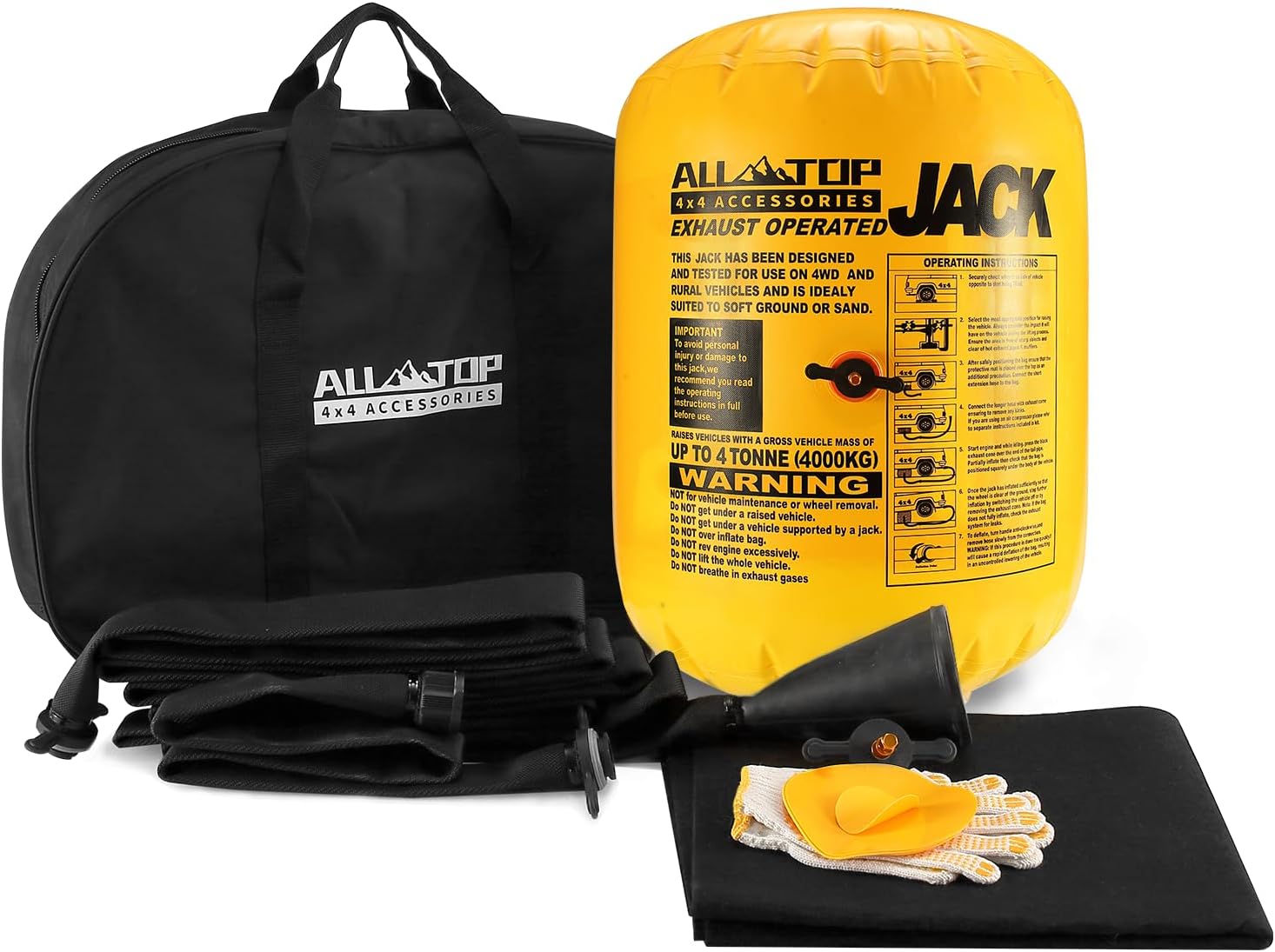 Off-Road Exhaust Air Jack - 8,800 Lbs - 31 inch Lift Height | ALL-TOP