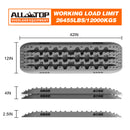 2PCS Recovery Traction Boards & Mounting Kit, 3rd Gen (Grey)-2