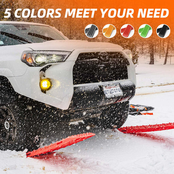 2PCS Recovery Traction Boards & Mounting Kit, 3rd Gen (Grey)