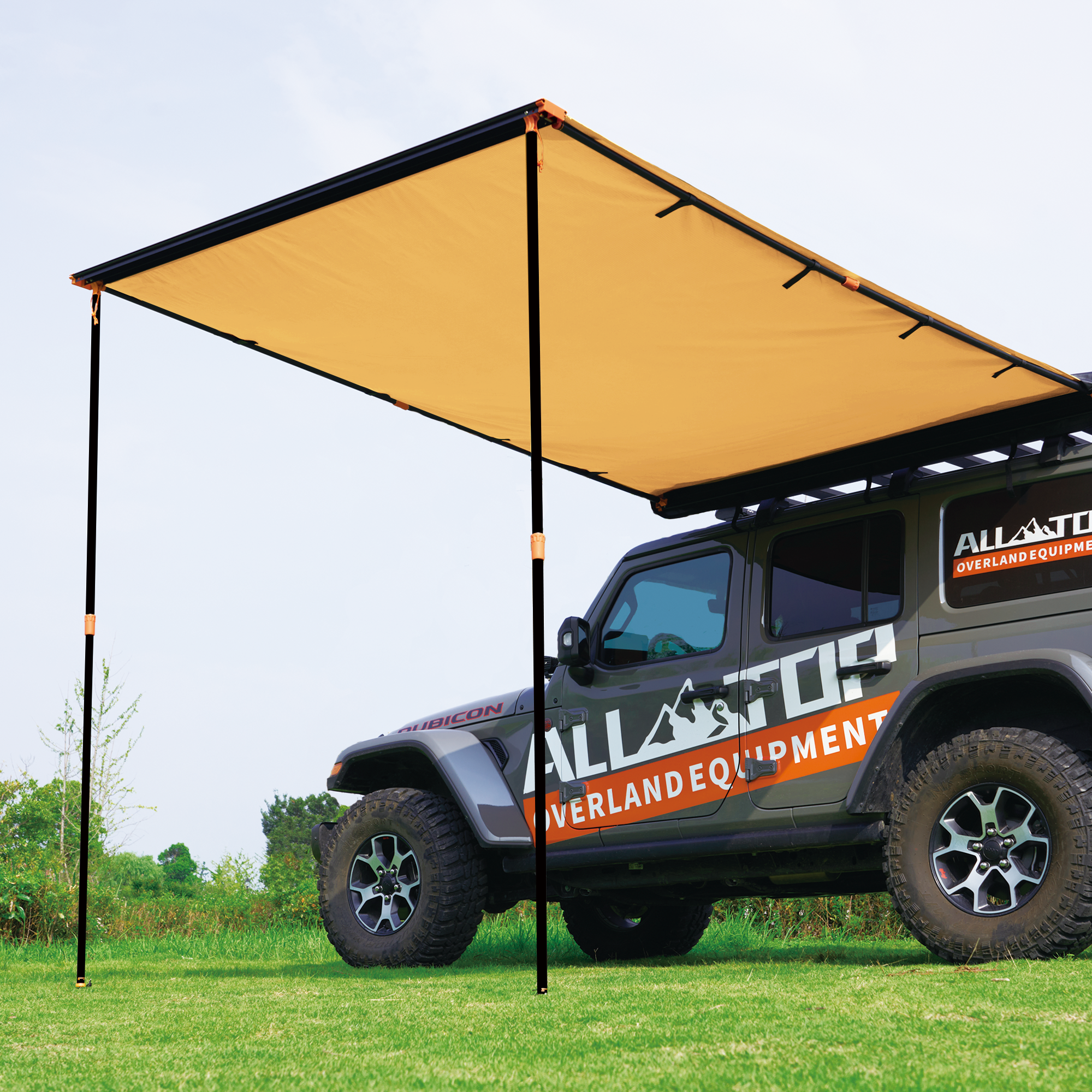ALL-TOP Rooftop Vehicle Awning - 6.6ft x 8.2ft