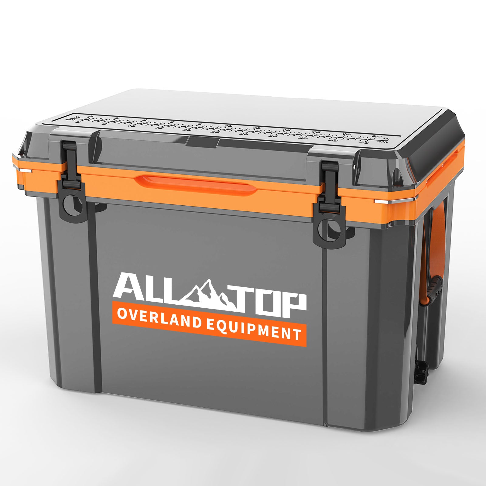 cooler folds out like tackle box Portable Cooler Box w/ Ice Pack & Chopping Board - 55 Quart - Gray
