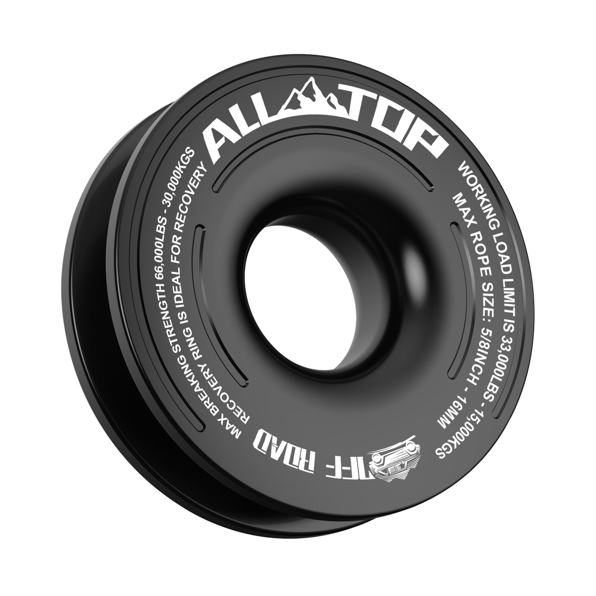 Recovery Ring - 66,000 Lbs - Black | ALL-TOP