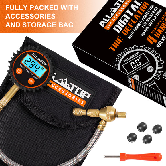 Rapid Tire Deflator w. Digital Gauge, 0-250 PSI