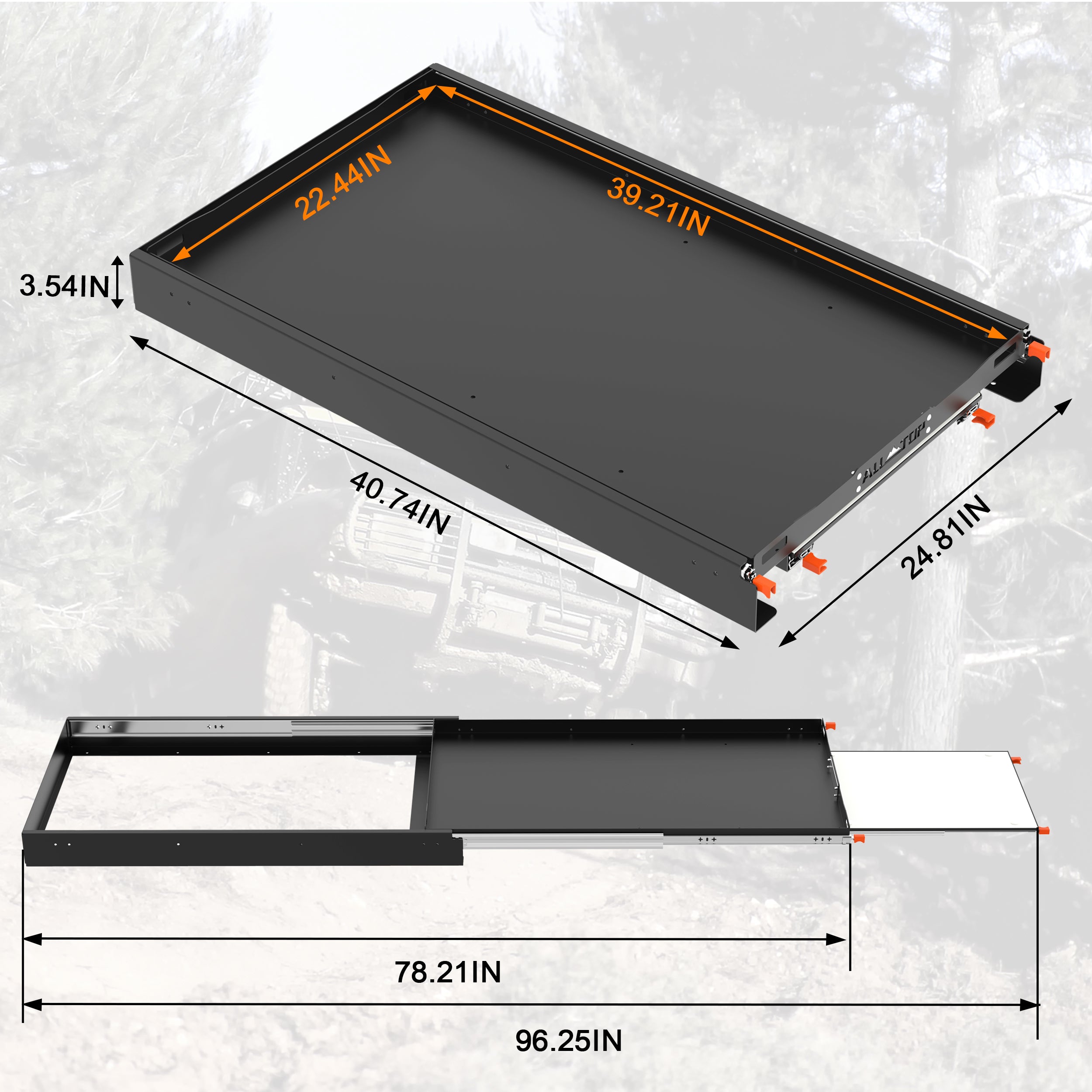 Fridge Slide 40''  w/ Chopping Board