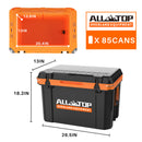 Portable Cooler Box w/ Ice Pack & Chopping Board - 55 Quart - Black-2