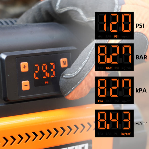 Air Compressor Kit w/LCD Control Panel -150PSI - 7.06 ft³/Min - 12V DC