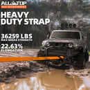 100% Nylon Recovery Tow Strap - 3in x 20ft - 35,000 Lbs-2