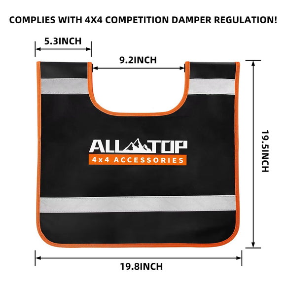 Safety Winch Cable Damper - Reflective - Black