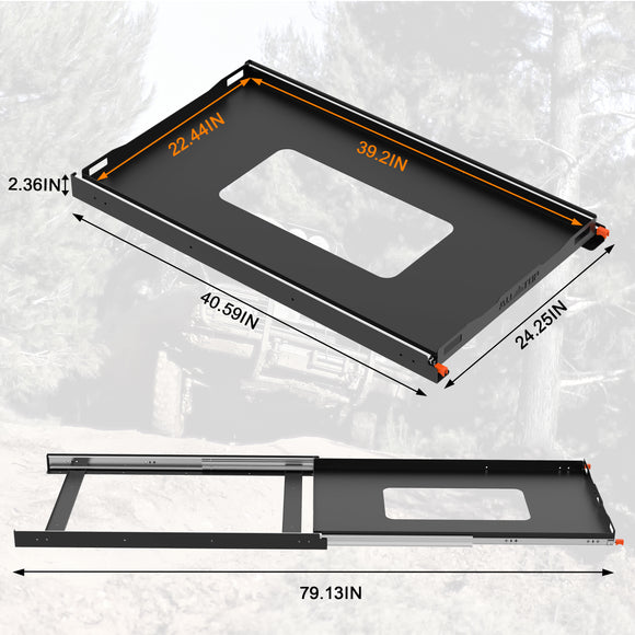 Fridge Slide 40 inch - Black
