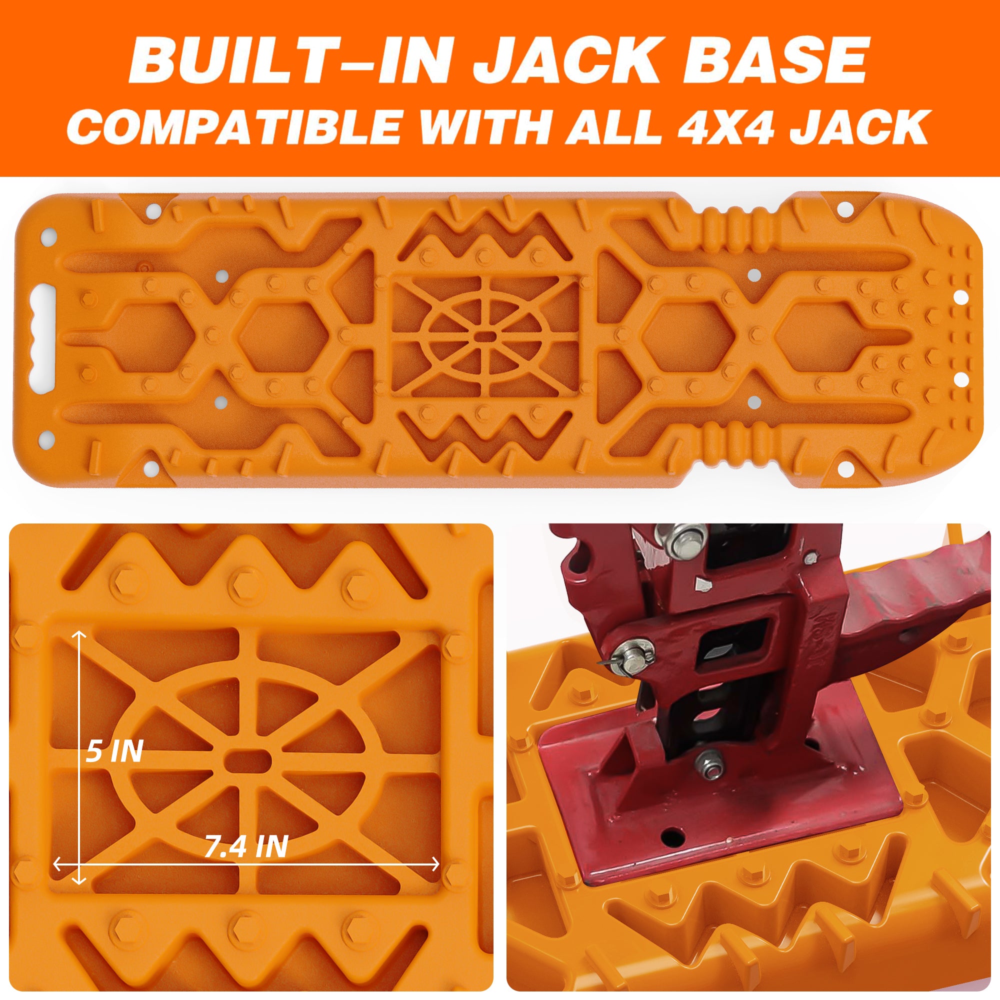 2Pcs Recovery Board with build-in Jack Base (Orange)