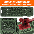 2Pcs Recovery Board with build-in Jack Base (Army Green)-3
