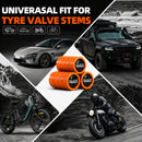 ALL-TOP Tire Valve Stem Cap Kit(5 Valve caps / Orange)-6