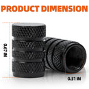 ALL-TOP Tire Valve Stem Cap Kit(5 Valve caps / Black)-3
