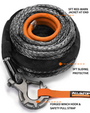 Synthetic Winch Cable w/ Forged Winch Hook - 1/2in x 92ft - 31500LBS-3