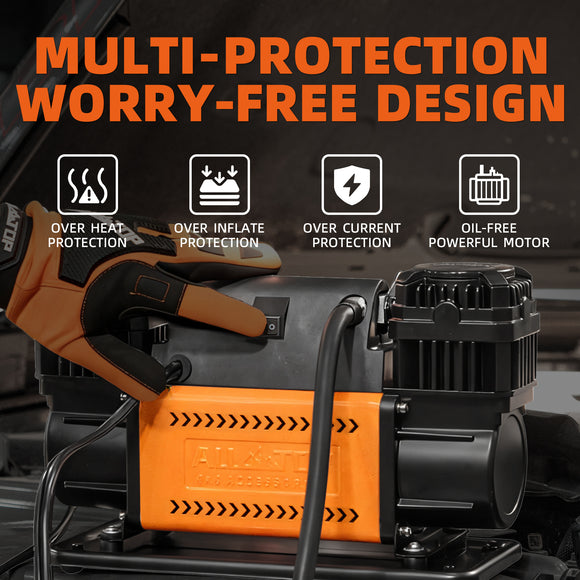 Air Compressor Kit Dual Cylinder - 12.35 ft³/Min - 12V DC