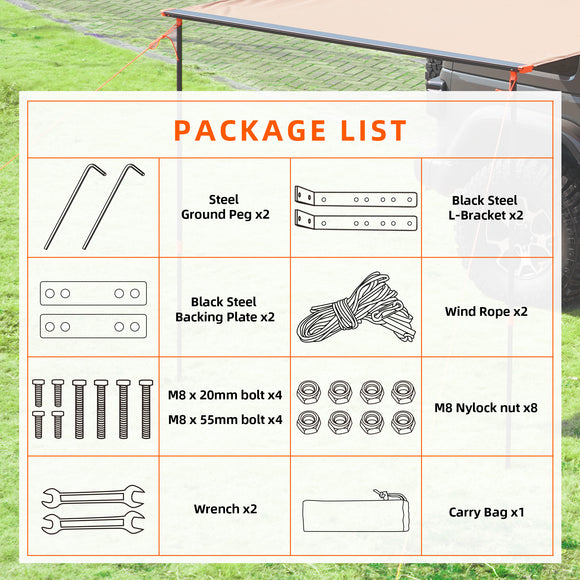 Vehicle Awning Tools kit
