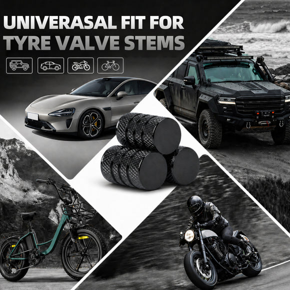 ALL-TOP Tire Valve Stem Cap Kit(5 Valve caps / Black)