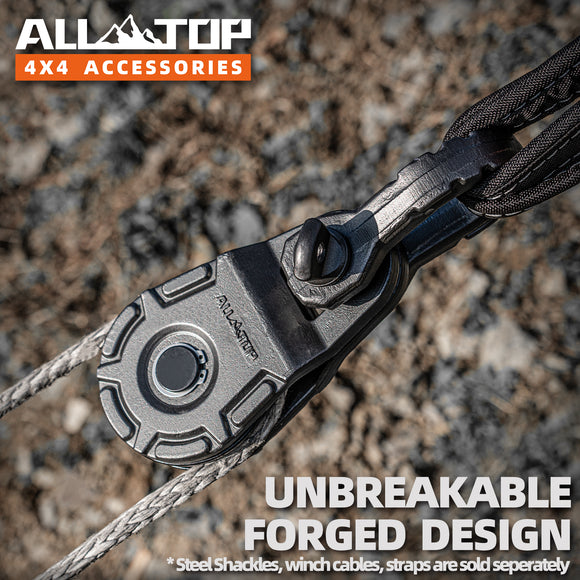 Winch Pulley Snatch Block - 39600 Lbs, 18 Ton