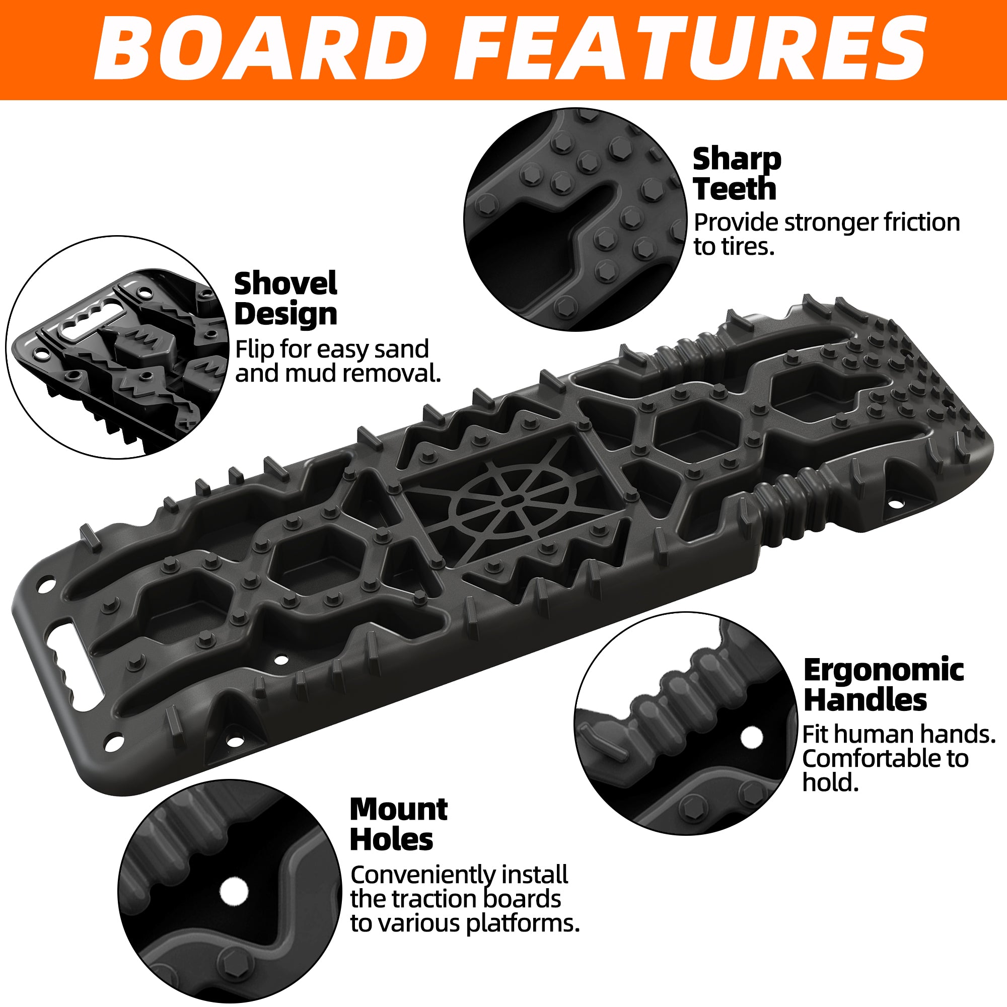2Pcs Recovery Board with build-in Jack Base (Black)