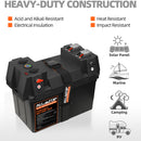 Portable Battery Box w/ Build-in Ports & Plugs, Battery Not Included-5