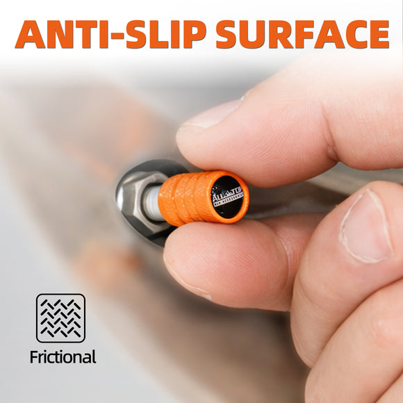 ALL-TOP Tire Valve Stem Cap Kit(5 Valve caps / Orange)