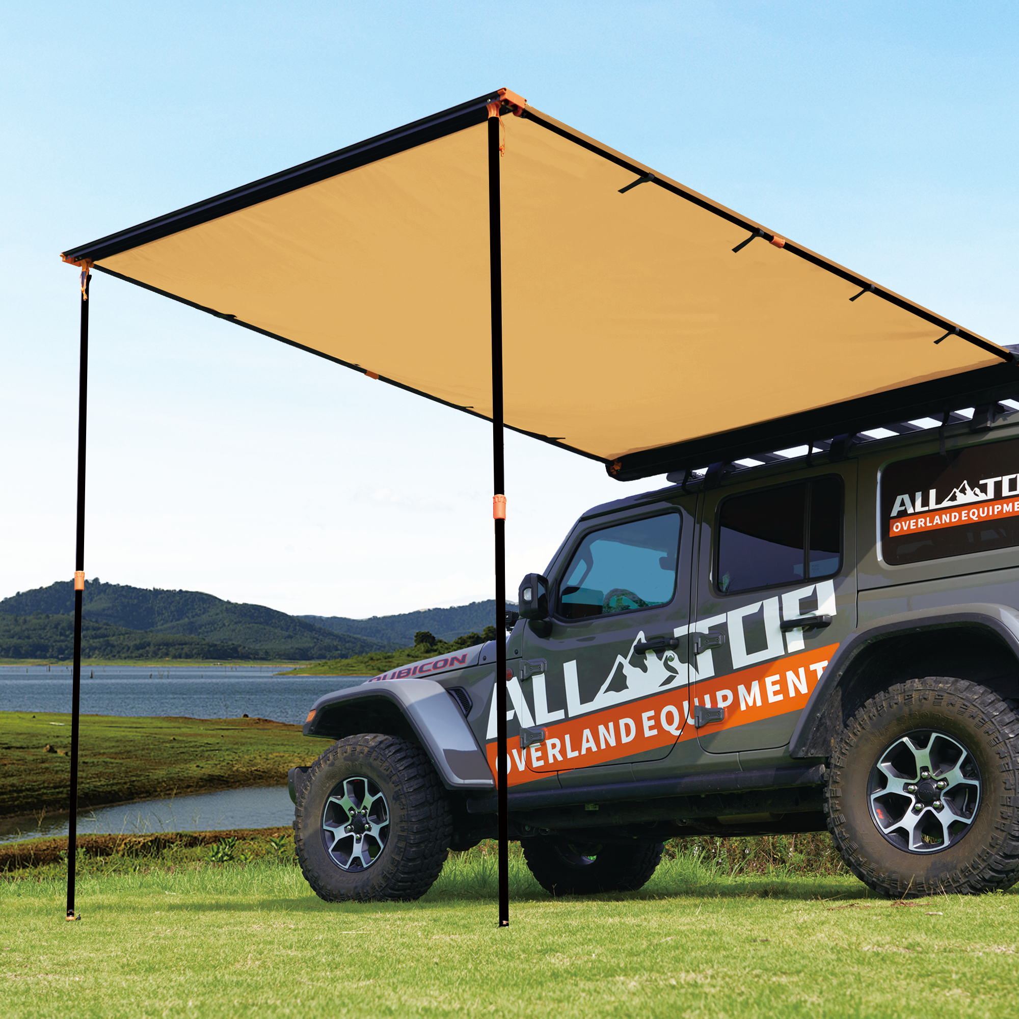 Rooftop Vehicle Awning - 8.2ft x 10ft