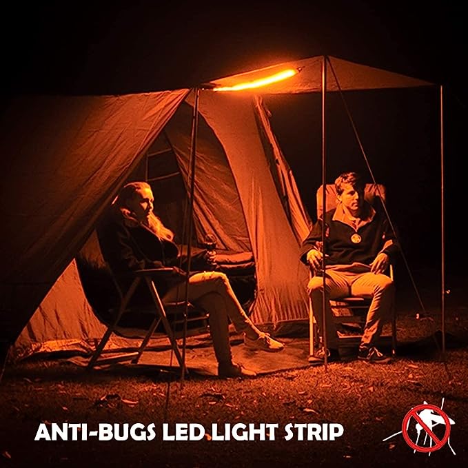 Waterproof Flexible Camping Light Strip, 1300 Lumen - Dimmable White/ Amber