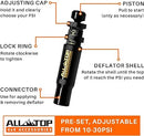 Adjustable Auto-Stop Air-Down Deflator, 10-30 PSI, 4PCS-3