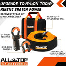 Recovery Strap Kit w/ Hitch Receiver & Shackles: Strap 3in x 20ft - 35,000 Lbs-5