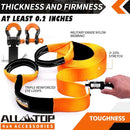 Recovery Strap Kit w/ Hitch Receiver & Shackles: Strap 3in x 20ft - 35,000 Lbs-4