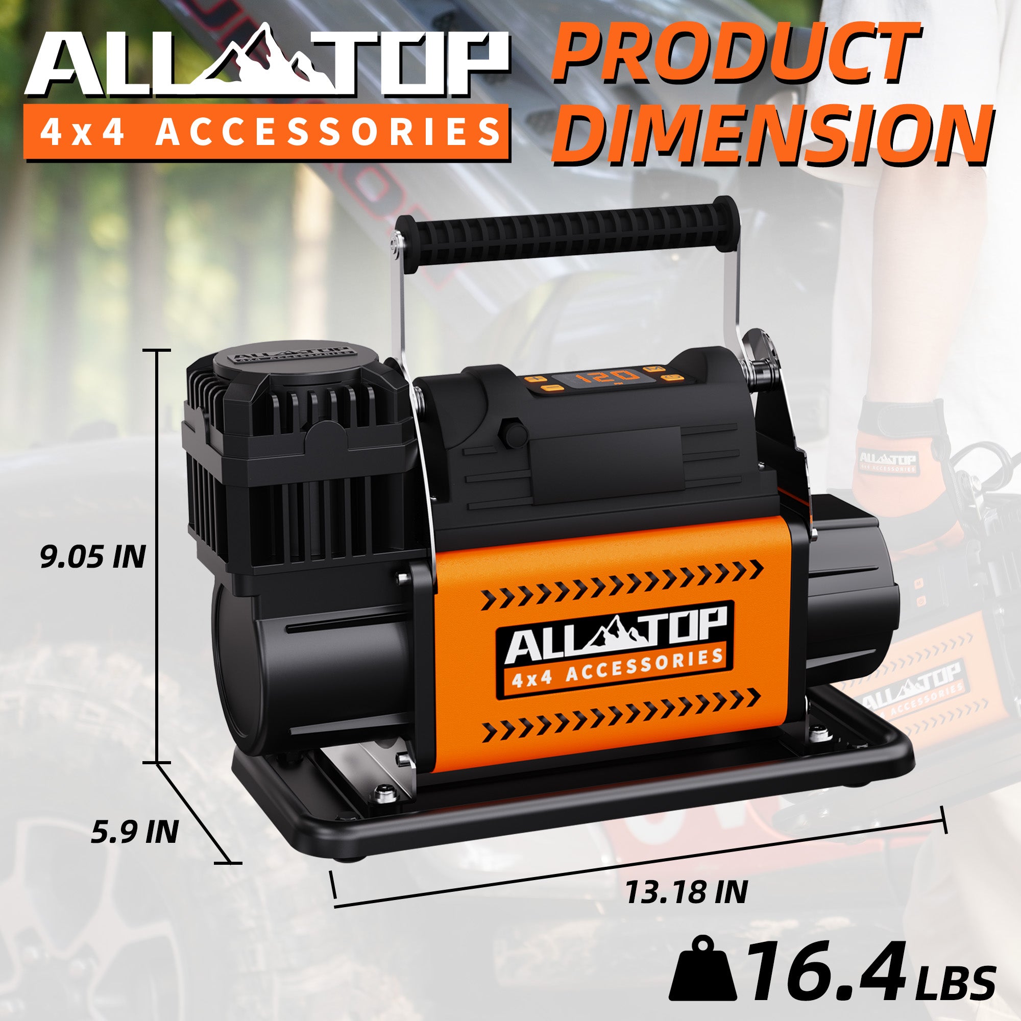 Air Compressor Kit w/LCD Control Panel -150PSI - 7.06 ft³/Min