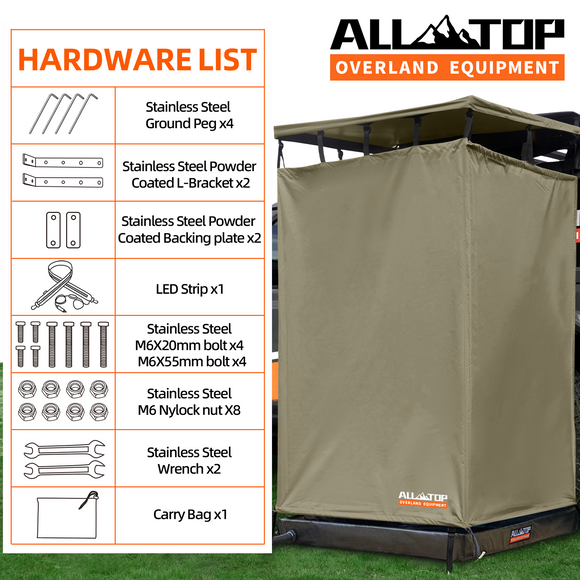 Rooftop Awning Shower Room / Restroom