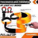 Dual Cylinder 12V Portable Inflator 12.35 ft³/Min with Nylon Recovery Kit with Hitch Receiver-7