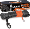 Synthetic Winch Rope Cable - 1/4" x50ft - 9500LBS-1
