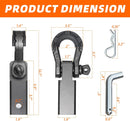 Extreme Forged Shackle Hitch Receiver w/Quick Release Pin - 79300Lbs MBS 11000Lbs WLL-3