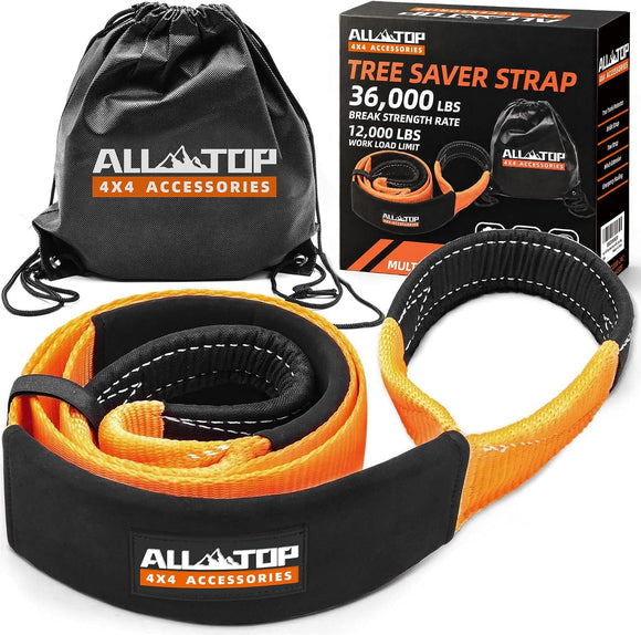 Tree Saver, Winch Extension Strap - 3in x 8ft - 32,000 Lbs