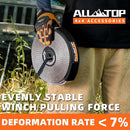 Winch Extension Strap - 2in x 65.6ft - 11,000 Lbs（Grey）-6