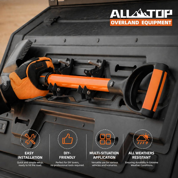 ALL-TOP Shovel Holder Mount for Truck (Pair)