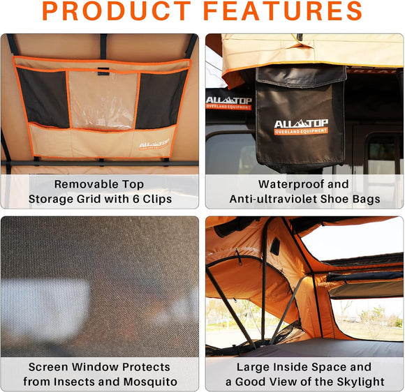 Rooftop Tent w/ Ladder - 7.9ft x 4.6ft