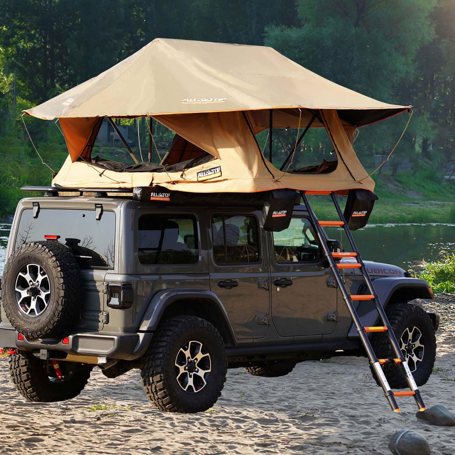 air top roof tent Rooftop Tent w/ Ladder - 7.9ft x 4.6ft