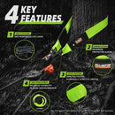 Tree Saver, Winch Extension Strap - 3in x 8ft - 32,000 Lbs（Green）-4