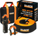 Recovery Strap Kit w/ Hitch Receiver & Shackles: Strap 3in x 20ft - 35,000 Lbs-1