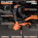 Soft Shackles + Recovery Ring Set: 2PCS x 48,300 Lbs Shackles +  Recovery Ring（Red）-3