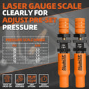 Adjustable Auto-Stop Air-Down Deflator, 10-30 PSI, 8PCS(Orange)-6