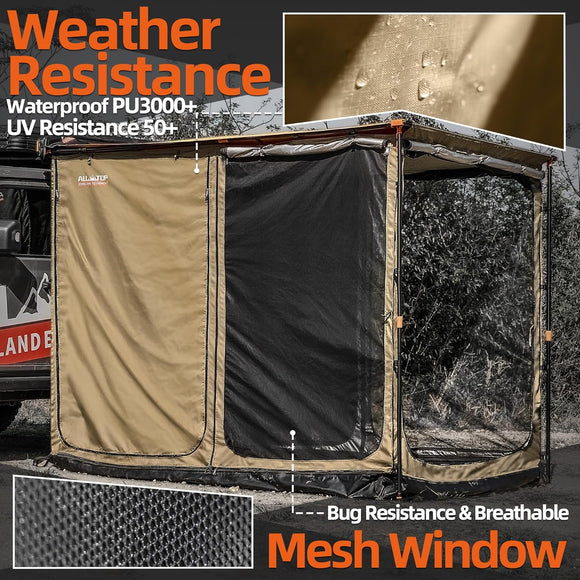 Awning Room with Floor  8.2' x 8.2' - Silver Coating