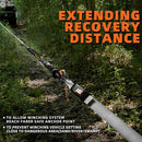 Winch Extension Strap - 2in x 65.6ft - 11,000 Lbs（Grey）-4