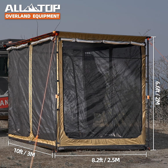 Awning Room with Floor 8.2' x 10' - Silver Coating