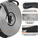 Winch Extension Strap - 2in x 65.6ft - 11,000 Lbs（Grey）-3