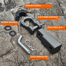 Extreme Forged Shackle Hitch Receiver w/Quick Release Pin - 79300Lbs MBS 11000Lbs WLL-7