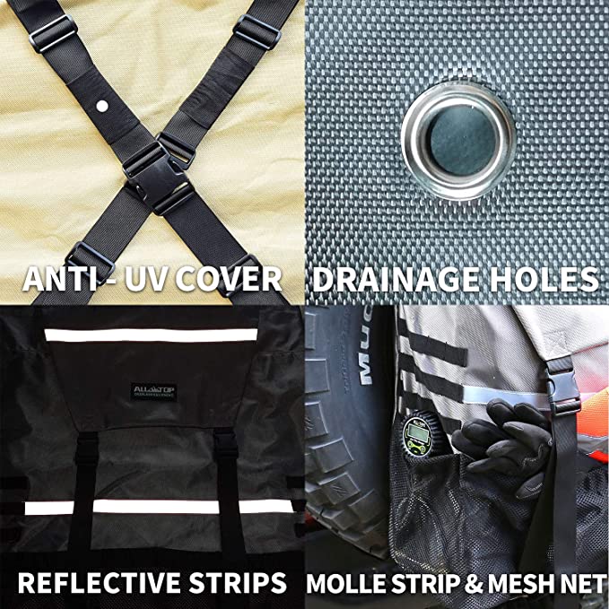 trash bag backpack rain cover Spare Tire Trash Bag - Rhino Gray